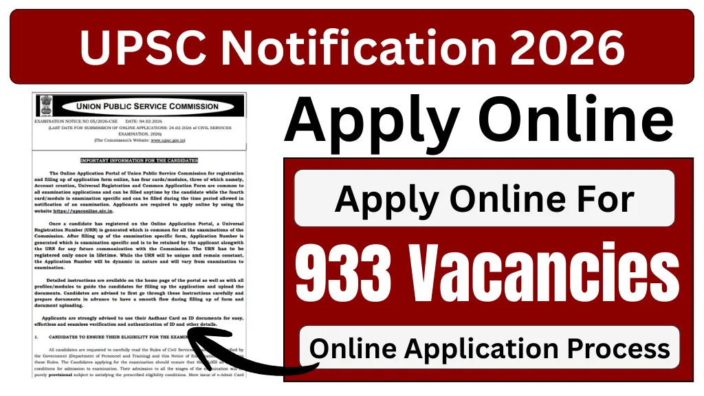 UPSC Notification 2026